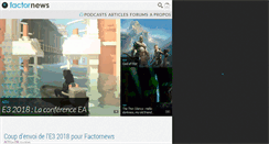 Desktop Screenshot of factornews.com
